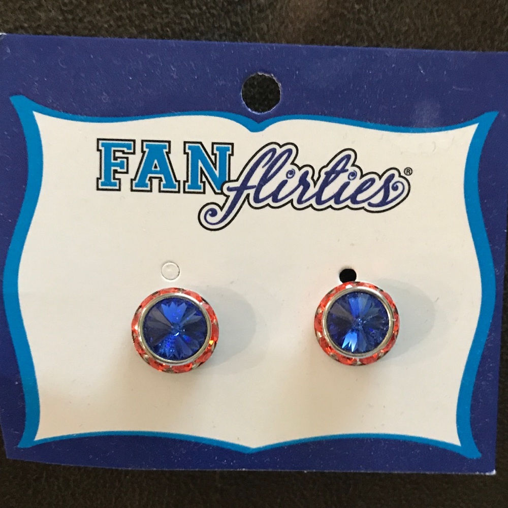 New Orange and Blue Earrings.